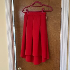 Joyce Leslie Vibrant Red High-Low Skirt